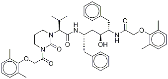 (αs)-3-[2-(2,6-dimethylphenoxy)acetyl]-n-[(1s,3s,4s)-4-[[2-(2,6-dimethylphenoxy)acetyl]amino]-3-hydroxy-5-phenyl-1-(phenylmethyl)pentyl]tetrahydro-α-(1-methylethyl)-2-oxo-1(2h)-pyrimidineacetamide Structure,943250-66-6Structure