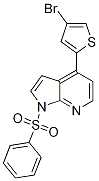 4-(4-Bromo-2-thienyl)-1-(phenylsulfonyl)-1h-pyrrolo[2,3-b]pyridine Structure,943321-97-9Structure