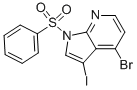 1-Benzenesulfonyl-4-bromo-3-iodo-7-azaindole Structure,943322-47-2Structure