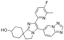 3-([1,2,4]噻唑并[1,5-a]吡啶-6-基)-2-(5-氟-6-甲基吡啶-2-基)-5,6-二氢螺[环己烷-1,7-吡咯并[1,2-a]咪唑]-4-醇结构式_943514-58-7结构式