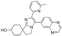 反式-2-(6-甲基吡啶-2-基)-3-(喹噁啉-6-基)-5,6-二氢螺[环己烷-1,7-吡咯并[1,2-a]咪唑]-4-醇结构式_943515-07-9结构式