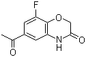 2H-1,4-Benzoxazin-3(4H)-one, 6-acetyl-8-fluoro- Structure,943994-30-7Structure