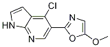 1H-pyrrolo[2,3-b]pyridine, 4-chloro-5-(5-methoxy-2-oxazolyl)- Structure,944123-66-4Structure