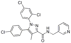 N-(3-氨基甲基-吡啶)-5-(4-氯苯基)-1-(2,4-二氯苯基)-4-甲基吡唑-3-羧酰胺结构式_944154-76-1结构式