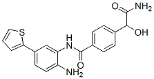 Benzeneacetamide, 4-[[[2-amino-5-(2-thienyl)phenyl]amino]carbonyl]--alpha--hydroxy- Structure,945401-19-4Structure