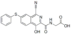 Glycine, n-[[1-cyano-4-hydroxy-7-(phenylthio)-3-isoquinolinyl]carbonyl]- Structure,945739-78-6Structure