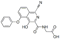 Glycine, n-[(1-cyano-4-hydroxy-5-phenoxy-3-isoquinolinyl)carbonyl]- Structure,945739-80-0Structure