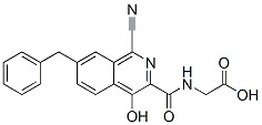 Glycine, n-[[1-cyano-4-hydroxy-7-(phenylmethyl)-3-isoquinolinyl]carbonyl]- Structure,945739-84-4Structure