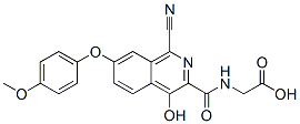 Glycine, n-[[1-cyano-4-hydroxy-7-(4-methoxyphenoxy)-3-isoquinolinyl]carbonyl]- Structure,945739-90-2Structure