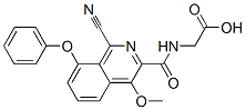 Glycine, n-[(1-cyano-4-methoxy-8-phenoxy-3-isoquinolinyl)carbonyl]- Structure,945739-98-0Structure