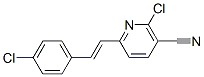 2-Chloro-6-[2-(4-chlorophenyl)vinyl]nicotinonitrile Structure,946601-99-6Structure