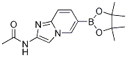 N-(6-(4,4,5,5-四甲基-1,3,2-二噁硼烷-2-基)H-咪唑并[1,2-a]吡啶-2-基)乙酰胺结构式_947249-08-3结构式