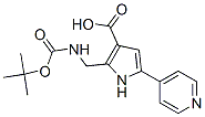  2-[[[(1,1-二甲基乙氧基)羰基]氨基]甲基]-5-(4-吡啶)-1H-吡咯-3-羧酸结构式_947327-47-1结构式