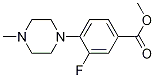 Methyl 3-fluoro-4-(4-methyl-1-piperazinyl)benzoate Structure,948018-58-4Structure