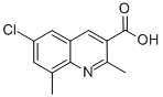 6-Chloro-2,8-dimethylquinoline-3-carboxylic acid Structure,948289-26-7Structure