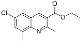 6-Chloro-2,8-dimethylquinoline-3-carboxylic acid ethyl ester Structure,948289-32-5Structure