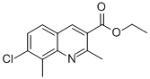 7-Chloro-2,8-dimethylquinoline-3-carboxylic acid ethyl ester Structure,948290-28-6Structure