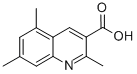 2,5,7-Trimethylquinoline-3-carboxylic acid Structure,948290-95-7Structure