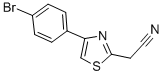 4-(4-Bromophenyl)-2-thiazoleacetonitril Structure,94833-31-5Structure