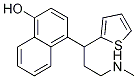 4-(3-(Methylamino)-1-(thiophen-2-yl)propyl)naphthalen-1-ol Structure,949095-98-1Structure