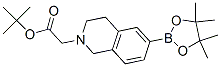 2-(6-(4,4,5,5-四甲基-1,3,2-二氧硼戊环-2-基)-3,4-二氢异喹啉-2(1H)-YL)乙酸叔丁酯结构式_949922-33-2结构式