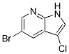 1H-Pyrrolo[2,3-b]pyridine, 5-bromo-3-chloro- Structure,951626-91-8Structure