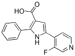  5-(3-氟-4-吡啶)-2-苯基-1H-吡咯-3-羧酸结构式_951784-01-3结构式