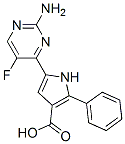  5-(2-氨基-5-氟-4-嘧啶)-2-苯基-1H-吡咯-3-羧酸结构式_951784-41-1结构式