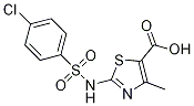 5-Thiazolecarboxylic acid, 2-[[(4-chlorophenyl)sulfonyl]amino]-4-methyl- Structure,951921-89-4Structure