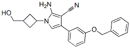 2-Amino-4-(3-(benzyloxy)phenyl)-1-(3-(hydroxymethyl)cyclobutyl)-1H-pyrrole-3-carbonitrile Structure,952138-97-5Structure