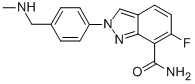 2H-Indazole-7-carboxamide, 6-fluoro-2-[4-[(methylamino)methyl]phenyl]- Structure,952478-08-9Structure