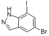 1H-Indazole, 5-bromo-7-iodo- Structure,953410-86-1Structure