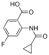 2-[(Cyclopropylcarbonyl)amino]-4-fluorobenzoic acid Structure,953753-01-0Structure