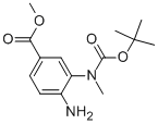 4-Amino-3-(tert-butoxycarbonyl-methyl-amino)-benzoic acid methyl ester Structure,954238-55-2Structure