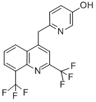 6-(2,8-Bis-trifluoromethyl-quinolin-4-ylmethyl)-pyridin-3-ol Structure,955315-33-0Structure