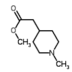 4-Piperidineacetic acid, 1-methyl-, methyl ester Structure,95533-25-8Structure