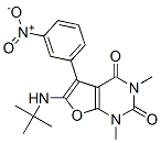 6-[(1,1-二甲基乙基)氨基]-1,3-二甲基-5-(3-硝基苯基)-呋喃并[2,3-d]嘧啶-2,4(1h,3h)-二酮结构式_955428-70-3结构式