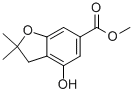 2,3-Dihydro-4-hydroxy-2,2-dimethyl-6-benzofurancarboxylic acid methyl ester Structure,955884-97-6Structure