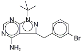 4-氨基-1-叔丁基-3-(3-溴苄基)吡唑并[3,4-d]嘧啶结构式_956025-99-3结构式