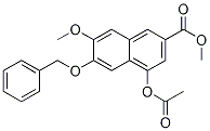 4-(乙酰基氧基)-7-甲氧基-6-(苯基甲氧基)-2-萘羧酸甲酯结构式_95626-14-5结构式