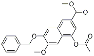 4-(Acetyloxy)-6-methoxy-7-(phenylmethoxy)-2-naphthalenecarboxylic acid methyl ester Structure,95626-15-6Structure