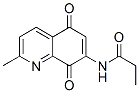 Propanamide, n-(5,8-dihydro-2-methyl-5,8-dioxo-7-quinolinyl)- Structure,956281-00-8Structure