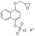 Potassium 4-(2-oxiranylmethoxy)-1-naphthyl sulfate Structure,95648-12-7Structure