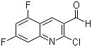 2-Chloro-5,7-difluoroquinoline-3-carboxaldehyde Structure,956631-90-6Structure