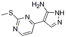 4-(2-(Methylthio)pyrimidin-4-yl)-1h-pyrazol-3-amine Structure,956722-10-4Structure