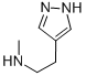 N-methyl-n-[2-(1H-pyrazol-4-yl)ethyl]amine Structure,956949-79-4Structure