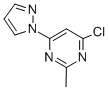 4-Chloro-2-methyl-6-(1H-pyrazol-1-yl)pyrimidine Structure,957035-38-0Structure