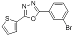 2-(3-Bromophenyl)-5-(thiophen-2-yl)-1,3,4-oxadiazole Structure,957065-93-9Structure