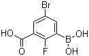 3-Borono-5-bromo-2-fluorobenzoic acid Structure,957120-63-7Structure