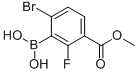 6-Bromo-2-fluoro-3-(methoxycarbonyl)phenylboronic acid Structure,957120-79-5Structure